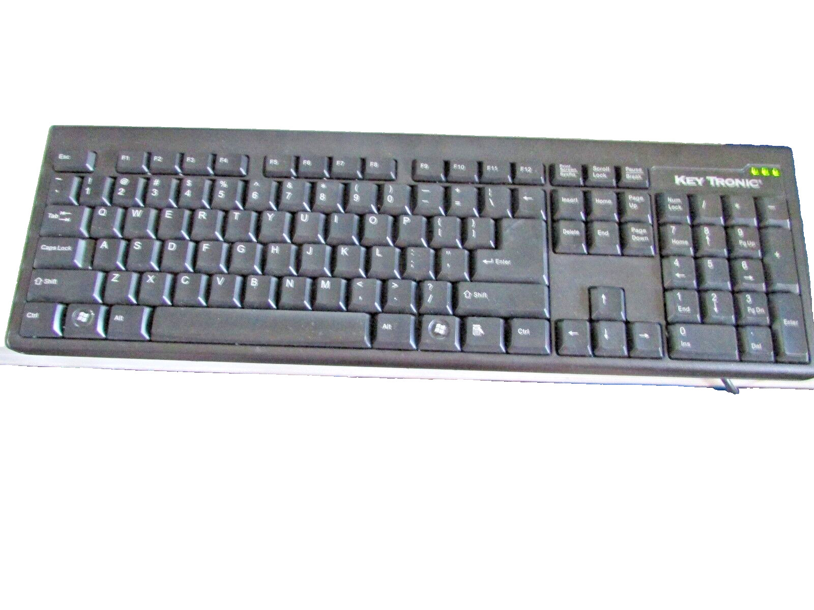 KEYTRONIC KT400U2 USB KEYBOARD.LIGHTWEIGHT SLIMLINE MODEL K2805.