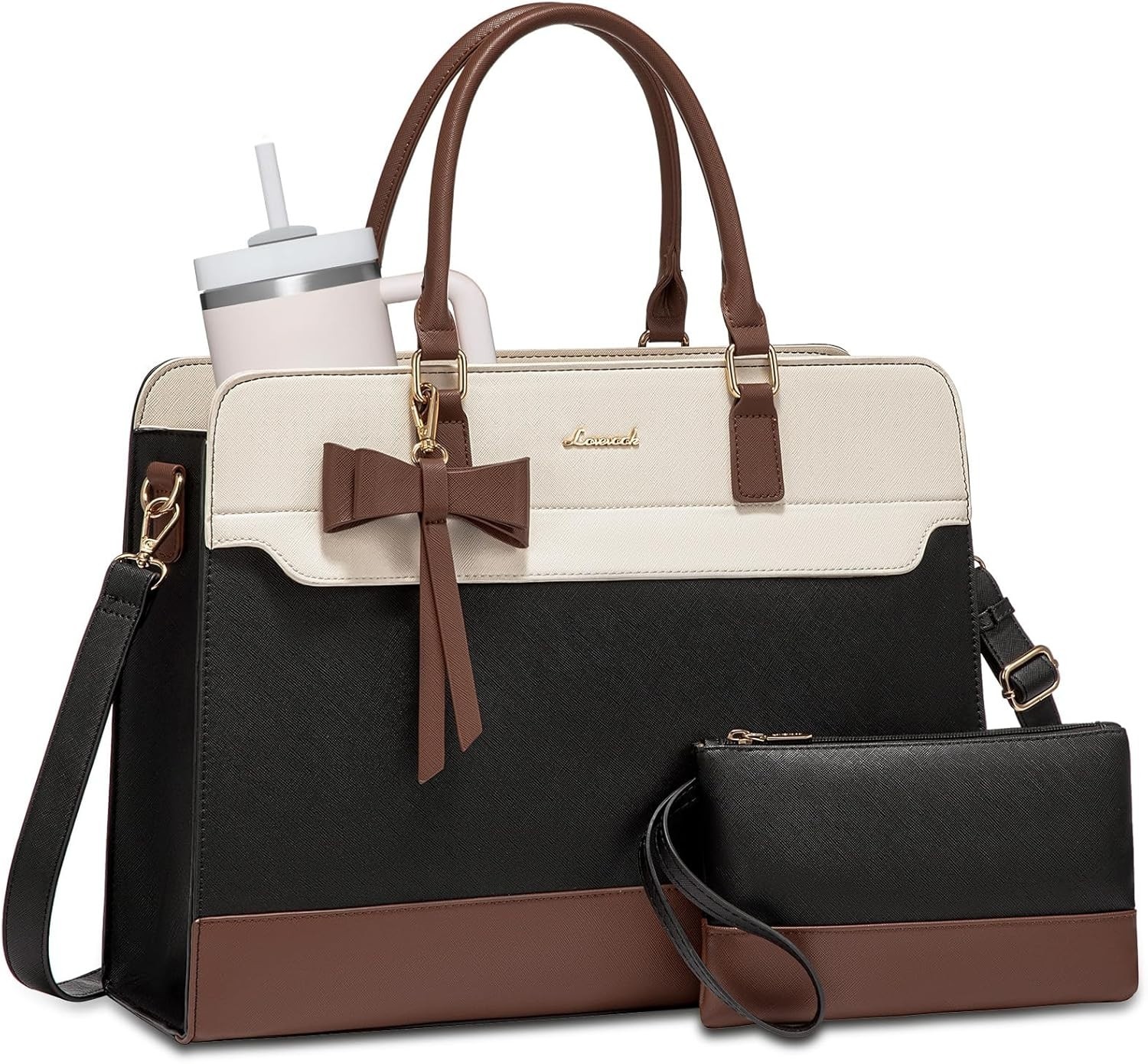 Bolso de mano para ordenador portátil Bolsos de trabajo vintage para mujer NUEVO