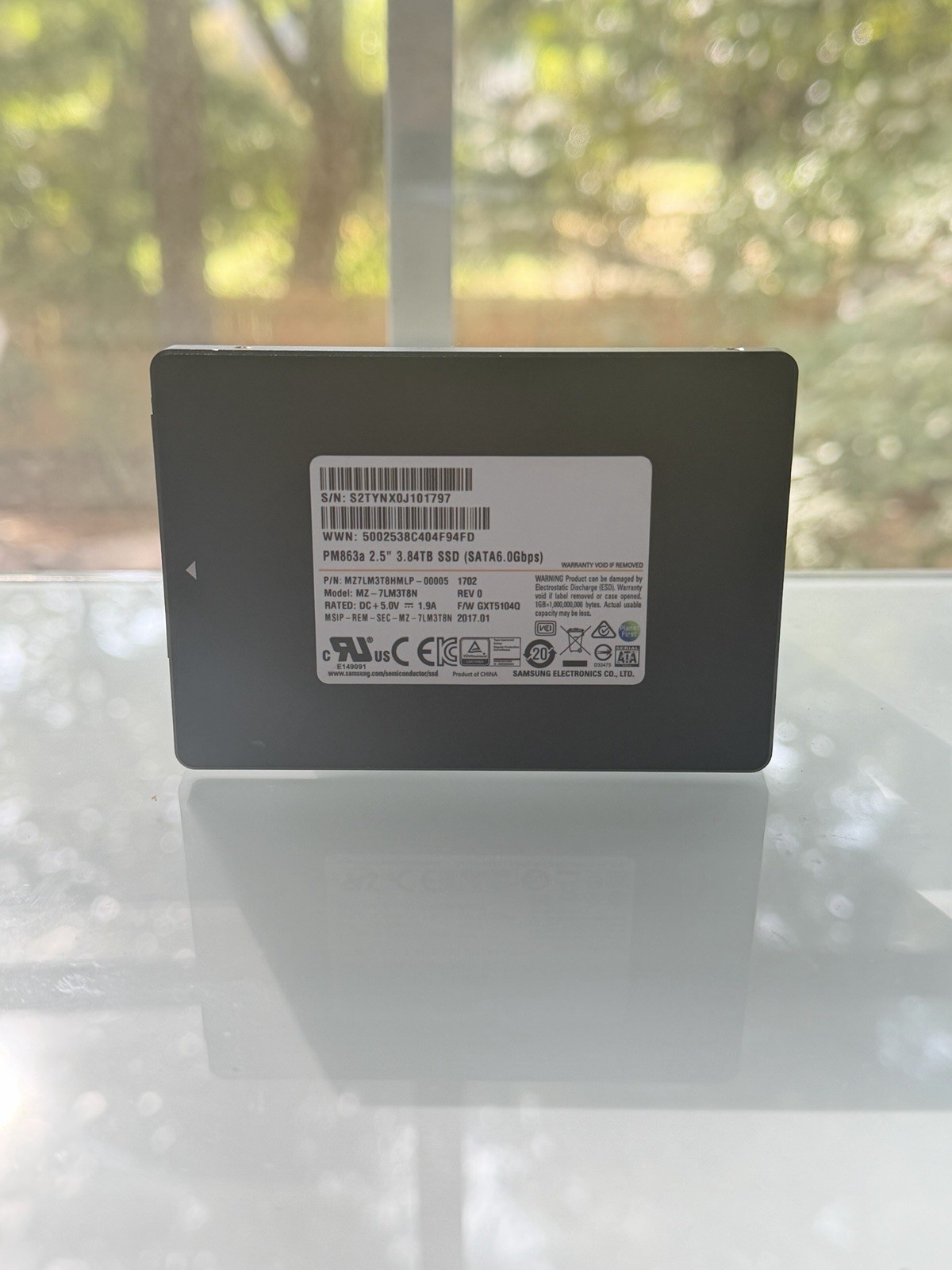 Samsung PM863a 3.84TB Enterprise SSD – 2.5” SATA III – 97% Health