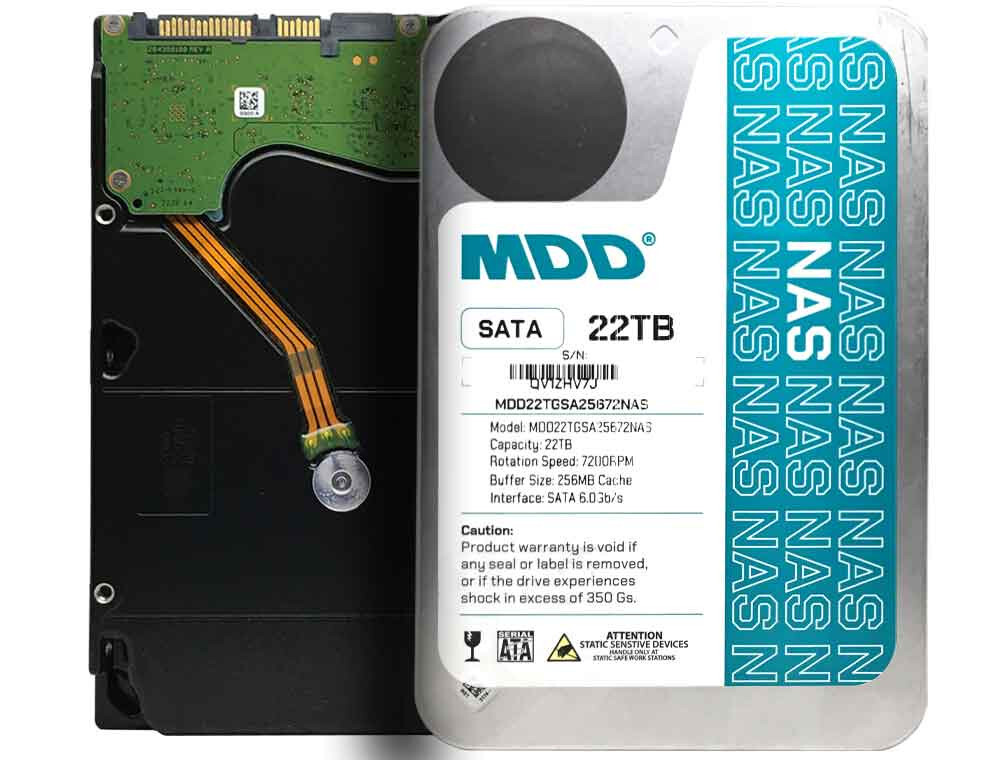 MDD 22TB 7200RPM 256MB Cache SATA 6.0Gb/s 3.5inch Internal NAS Hard Drive