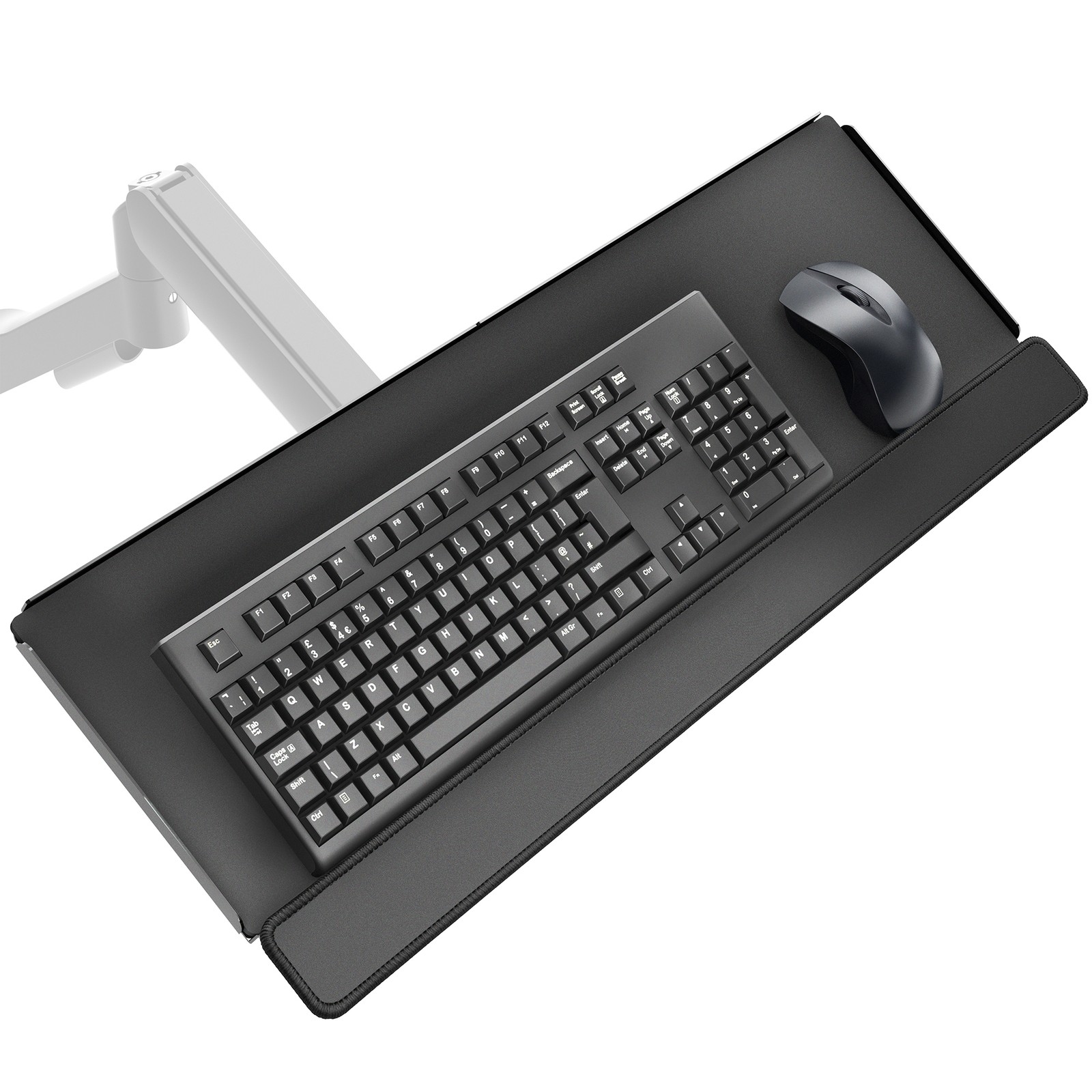 VIVO 26” x 10” Mounted Keyboard Tray, VESA 100x100mm, Holds 6.4 lbs