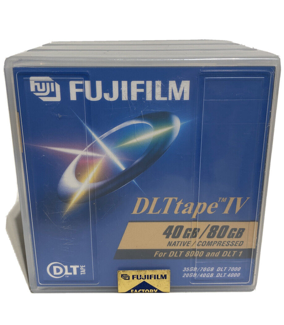 FujiFilm DLTtape IV 40GB/80GB - New Sealed Pack Of 4
