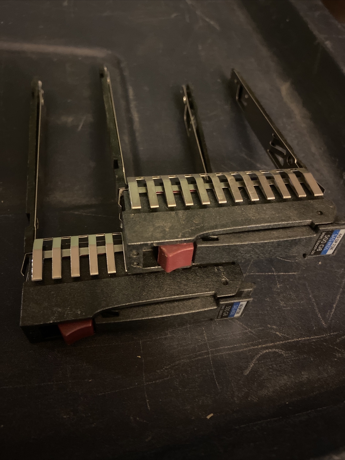 Pair of 2 HP 2.5” Drive Caddy HP server SAS