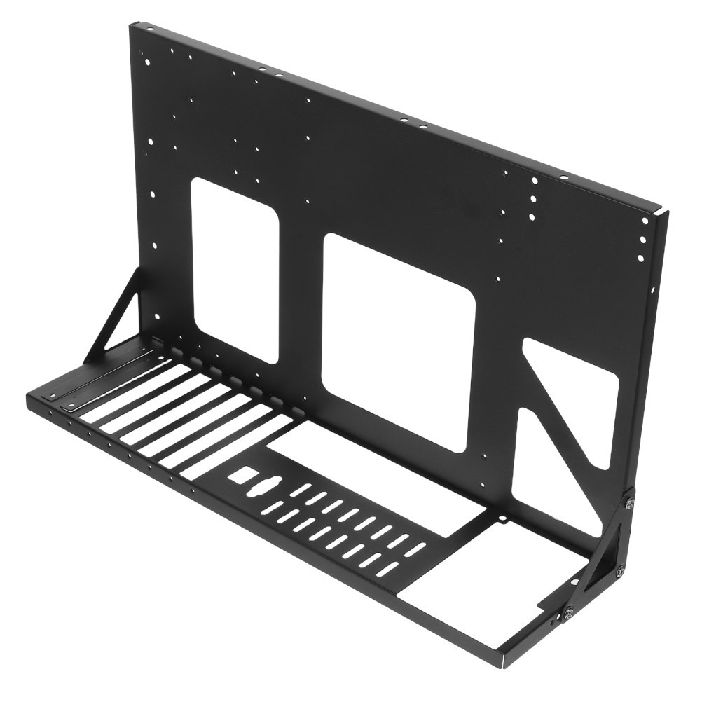 Durable Steel Motherboard Frame Black Computer Case Holder Bracket