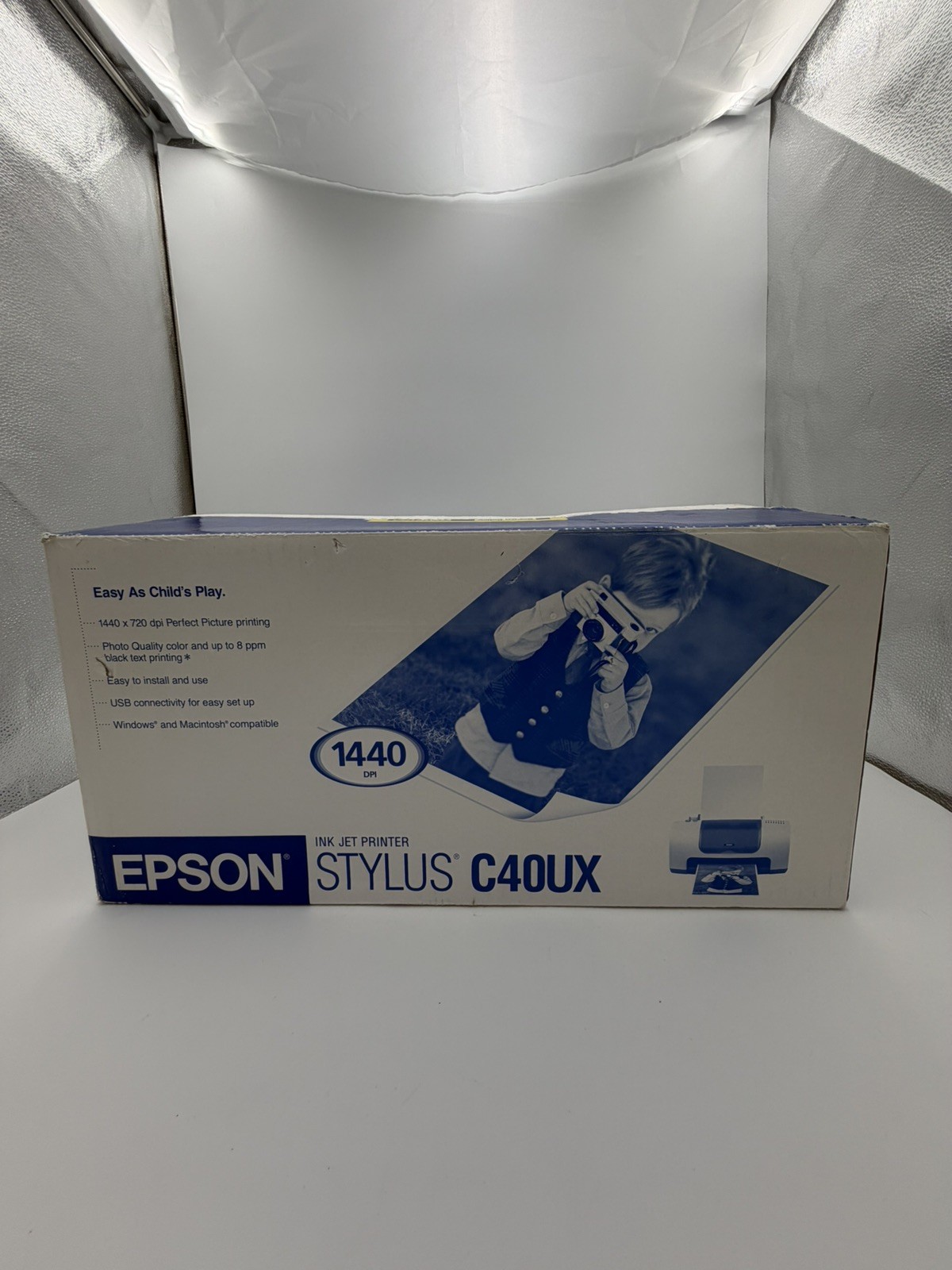 Vintage Epson Stylus C40UX Inkjet Printer NOS New Open Box Factory Sealed CIB