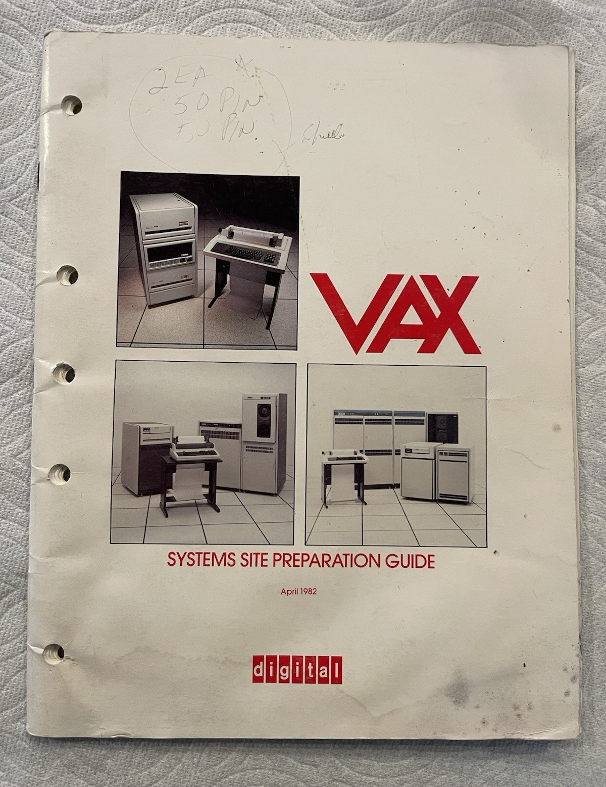 Digital Equipment DEC VAX Systems Site Preparation Guide 1982