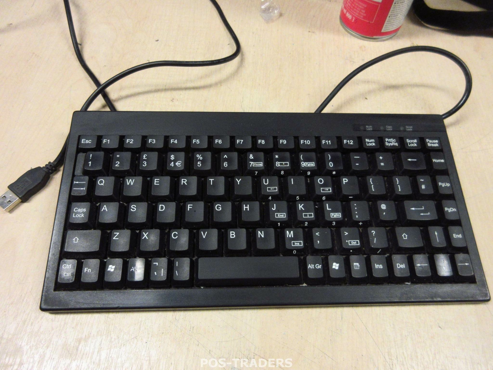 SOLIDTEK ACK-595U UK QWERTY USB Wired Compact Mini Keyboard Keyboard POS Black