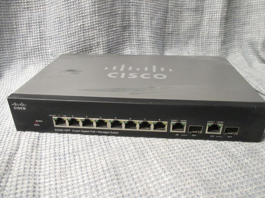 Cisco SG300-10PP 10-Port Gigabit Ethernet Switch | Works Great