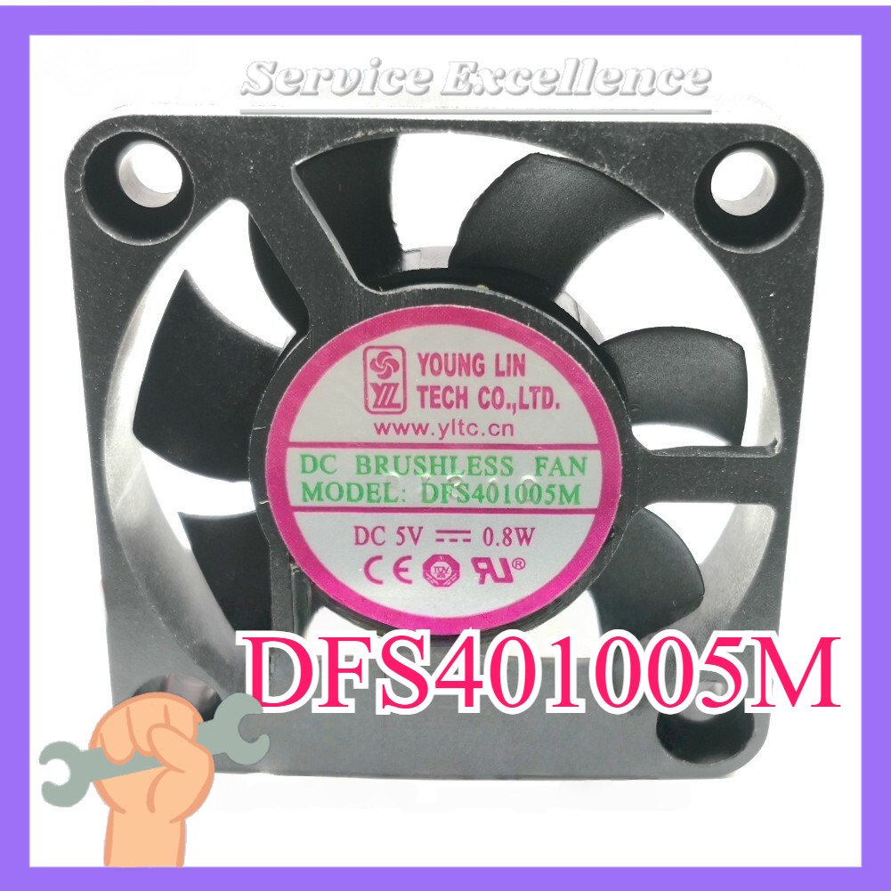 One YONG LIN DFS401005M Silent Cooling Fan Fast Shipping DC 5V 0.8W 4CM 2-Pin