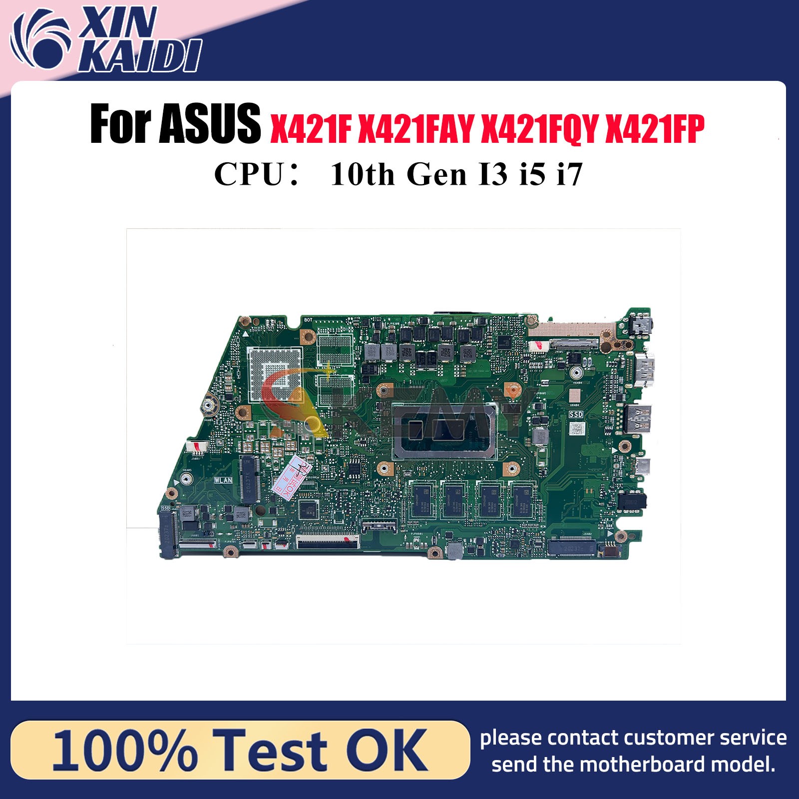 X421FAY Motherboard For ASUS X421FPY X421FQY I421F X421FL Mainboard W/CPU