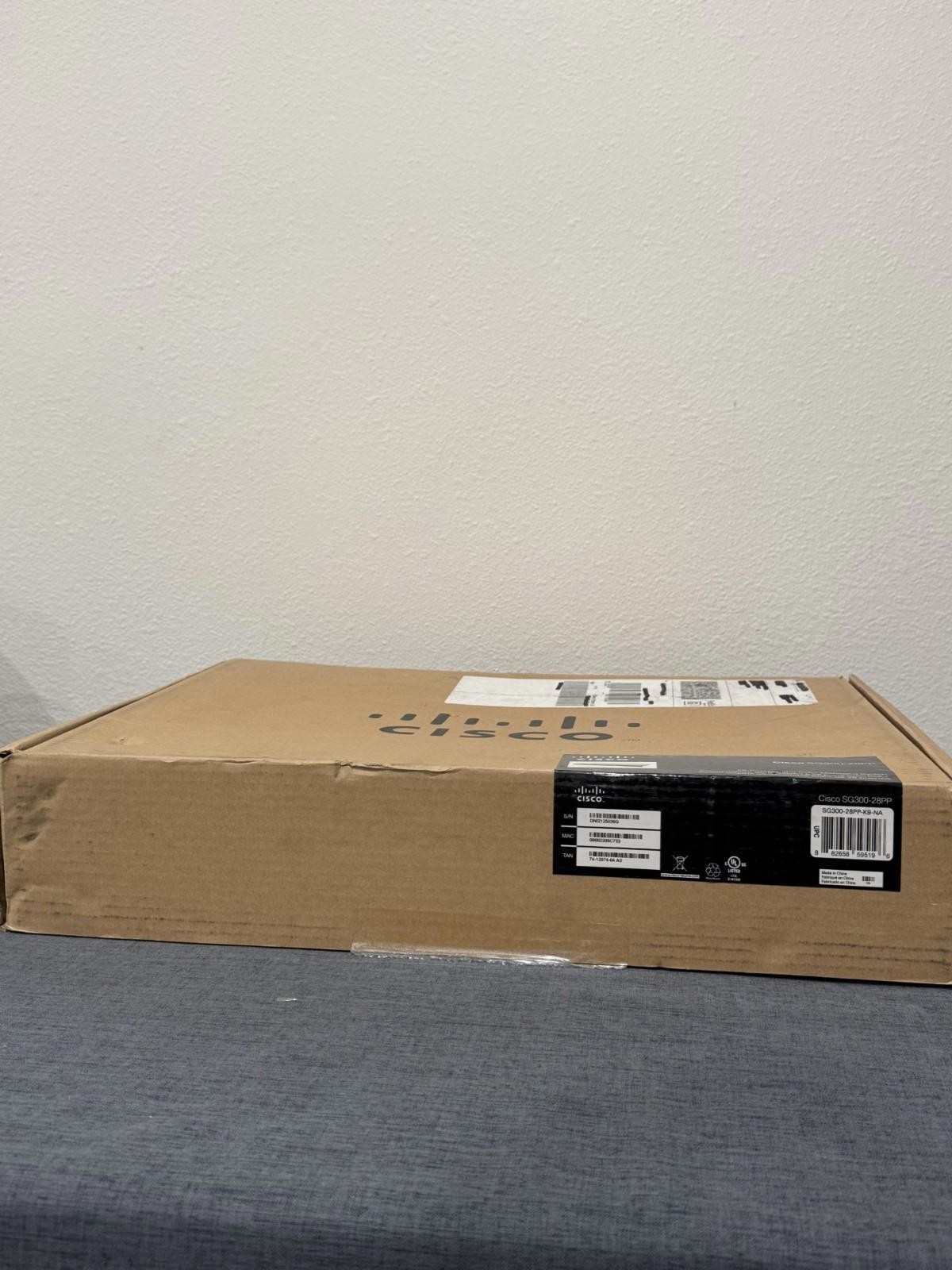 Cisco SG300-28PP-K9-NA 28-Port Gigabit PoE+ Managed Switch SG300-28PP