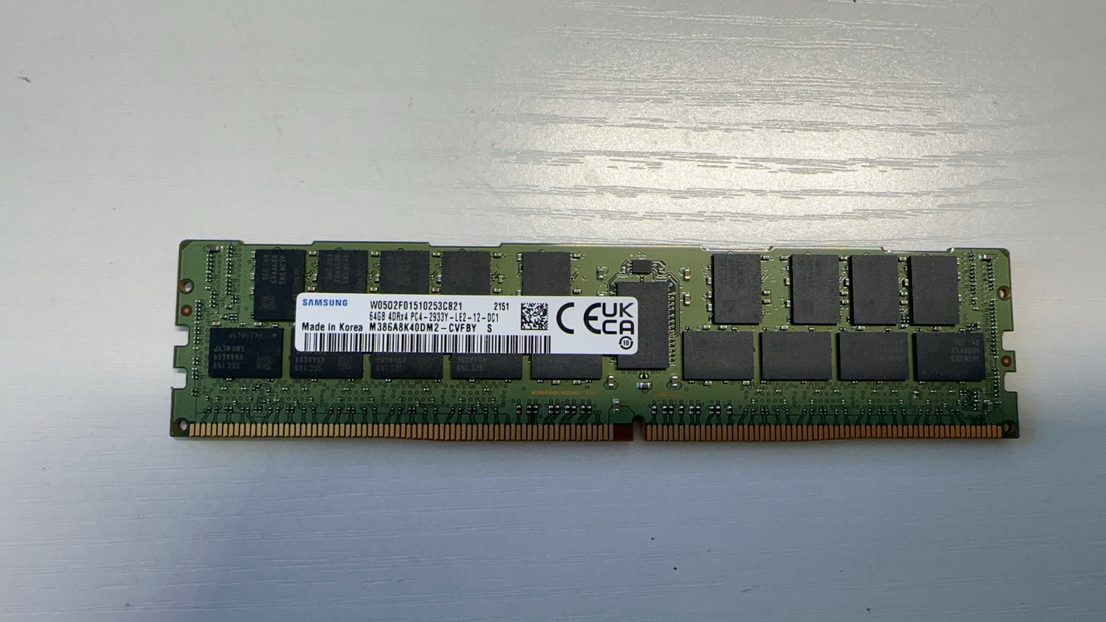 M386A8K40DM2-CVF Samsung 64GB 4DRx4 PC4-2933Y DDR4-23400 ECC Server Memory RAM