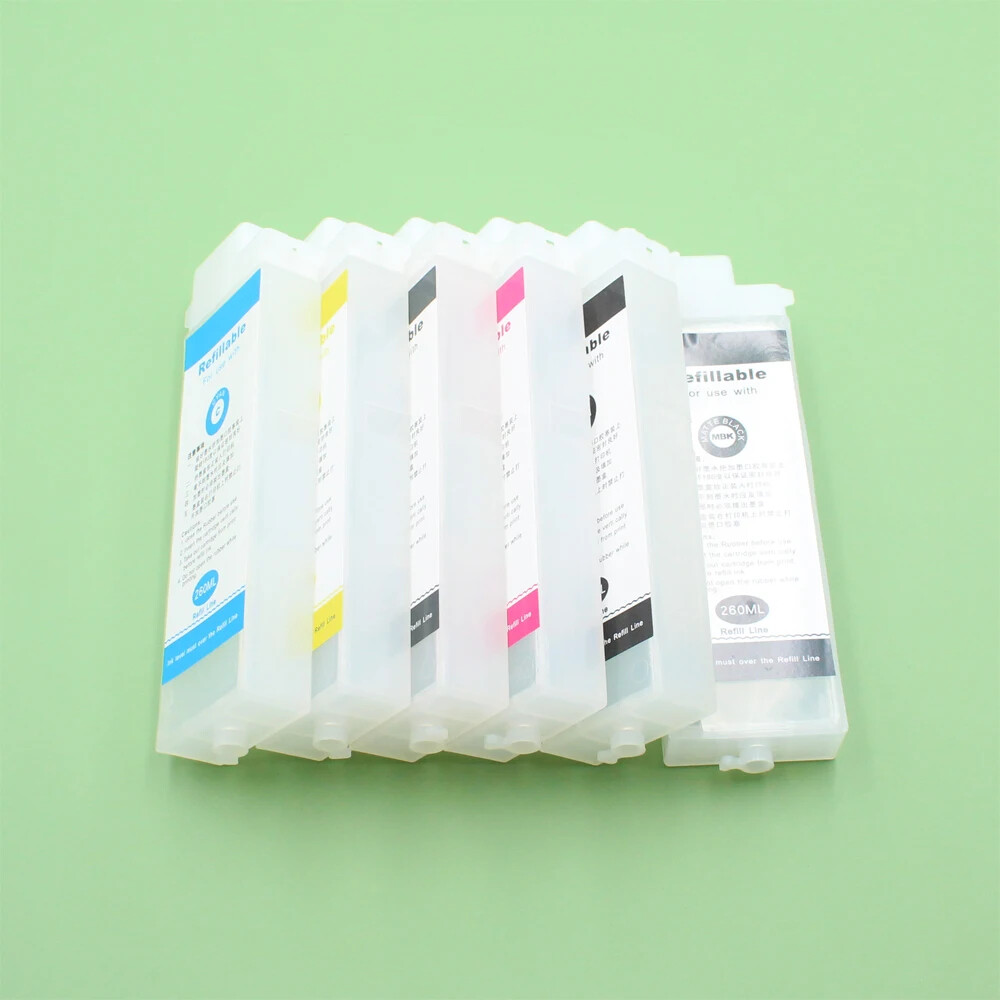 12pcs PFI-101 PFI-103 Refillable Ink Cartridge for Canon iPF5000 5100 6100