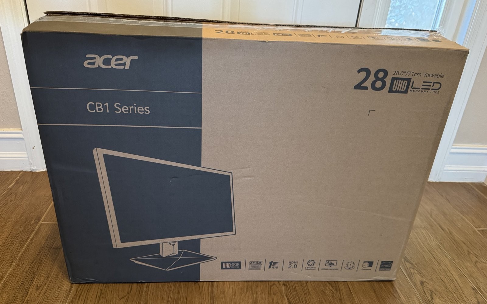 Acer CB281HK 28" 4K UHD Monitor 3840x2160 1ms FreeSync HDMI DP DVI w/ Box