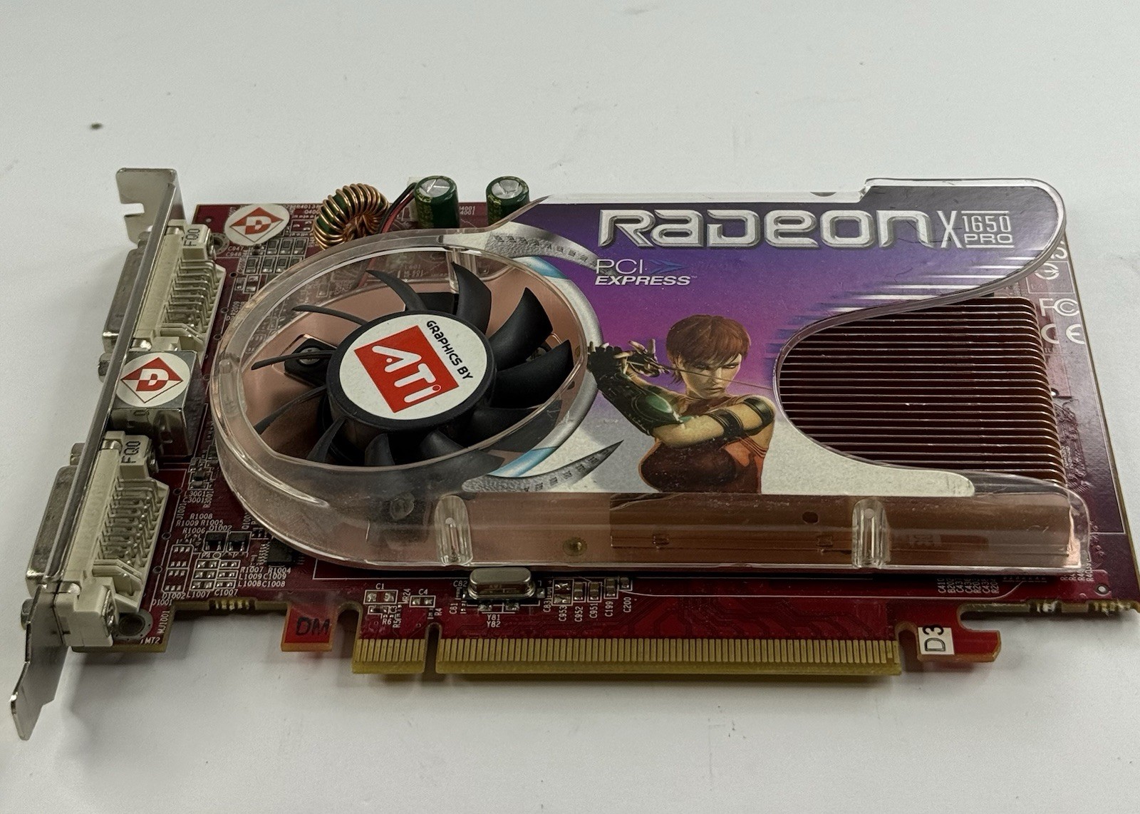 PowerColor ATI Radeon X1650 PRO 256MB PCIe Graphics Card RX165PG2-256RH Dual DVI