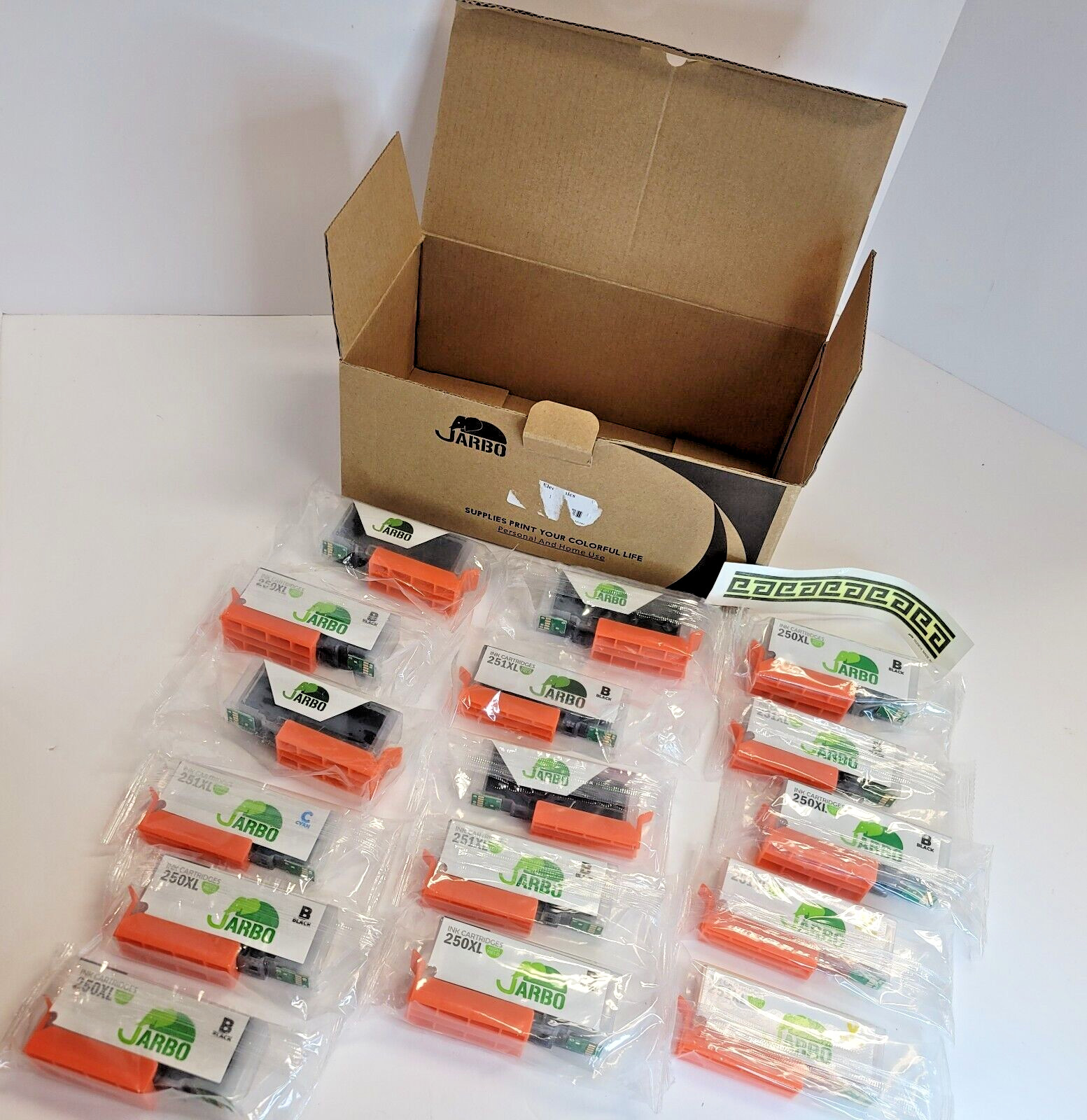 13 Jarbo Ink Cartridges Lot 10 Black 250XL + 251XL 1 Cyan 2 Yellow Sealed Canon