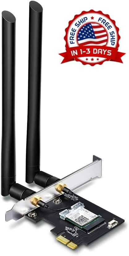 Tarjeta de red inalámbrica para juegos y streaming compatible con Windows US NEW
