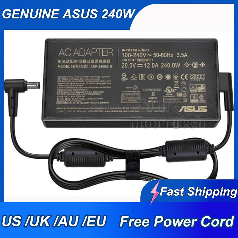 Genuine 240W ASUS W7604J3D-XS99T ProArt Studiobook Pro 16 Power Supplies Charger