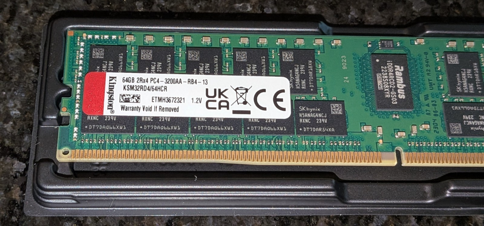 64GB Kingston Premier DDR4-3200mhz ECC RDIMM KSM32RD464HCR  PC4-25600 2Rx4