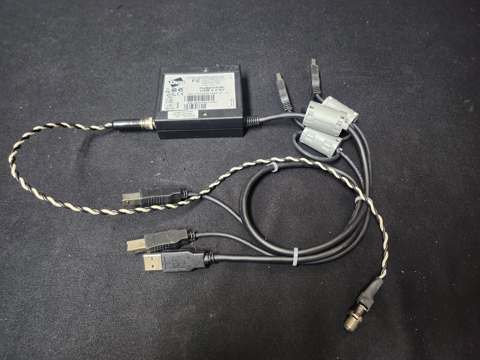 Digi 50001326-10: Hubport/4c, USB Hub, USB 2.0 Hub, 5V (1061)