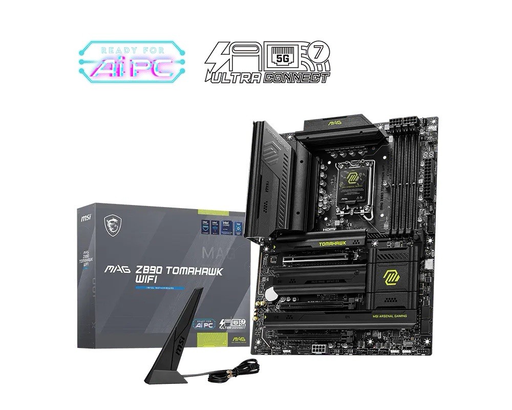 MSI MAG Z890 TOMAHAWK WIFI LGA 1851 Intel Z890 SATA 6Gb/s ATX Motherboard