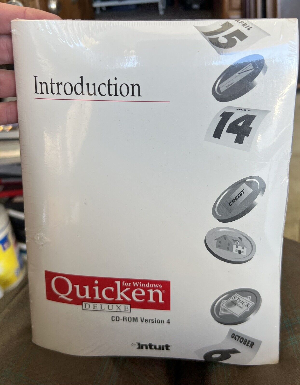 Vtg Sealed Intuit Introduction for Windows Quicken Deluxe CD-ROM Version 4