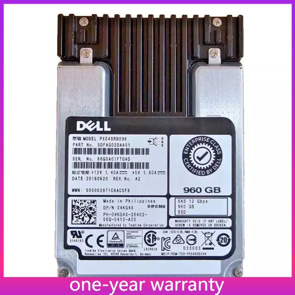 NEW DELL 04KG4X 4KG4X PX04SRB096 960GB 2.5" SAS 12G RI SSD Solid State Drive