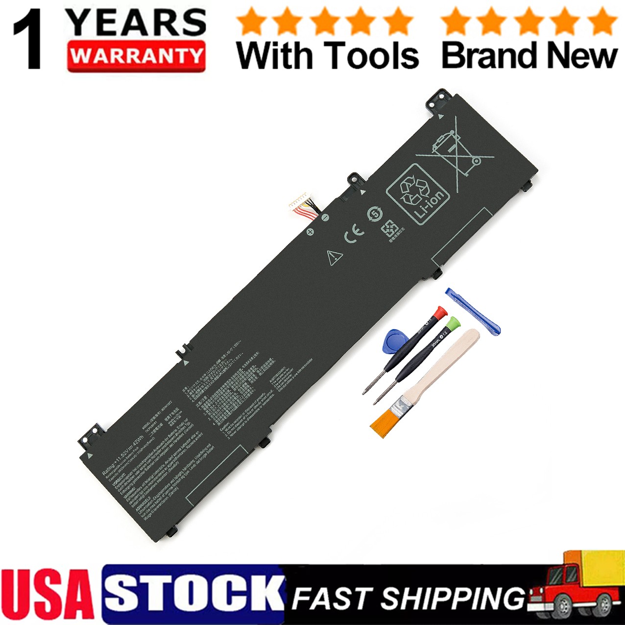 B31N1822 Battery For Asus ZenBook Flip 14 Q406 UX462DA UM462DA TM420IA UX461FN