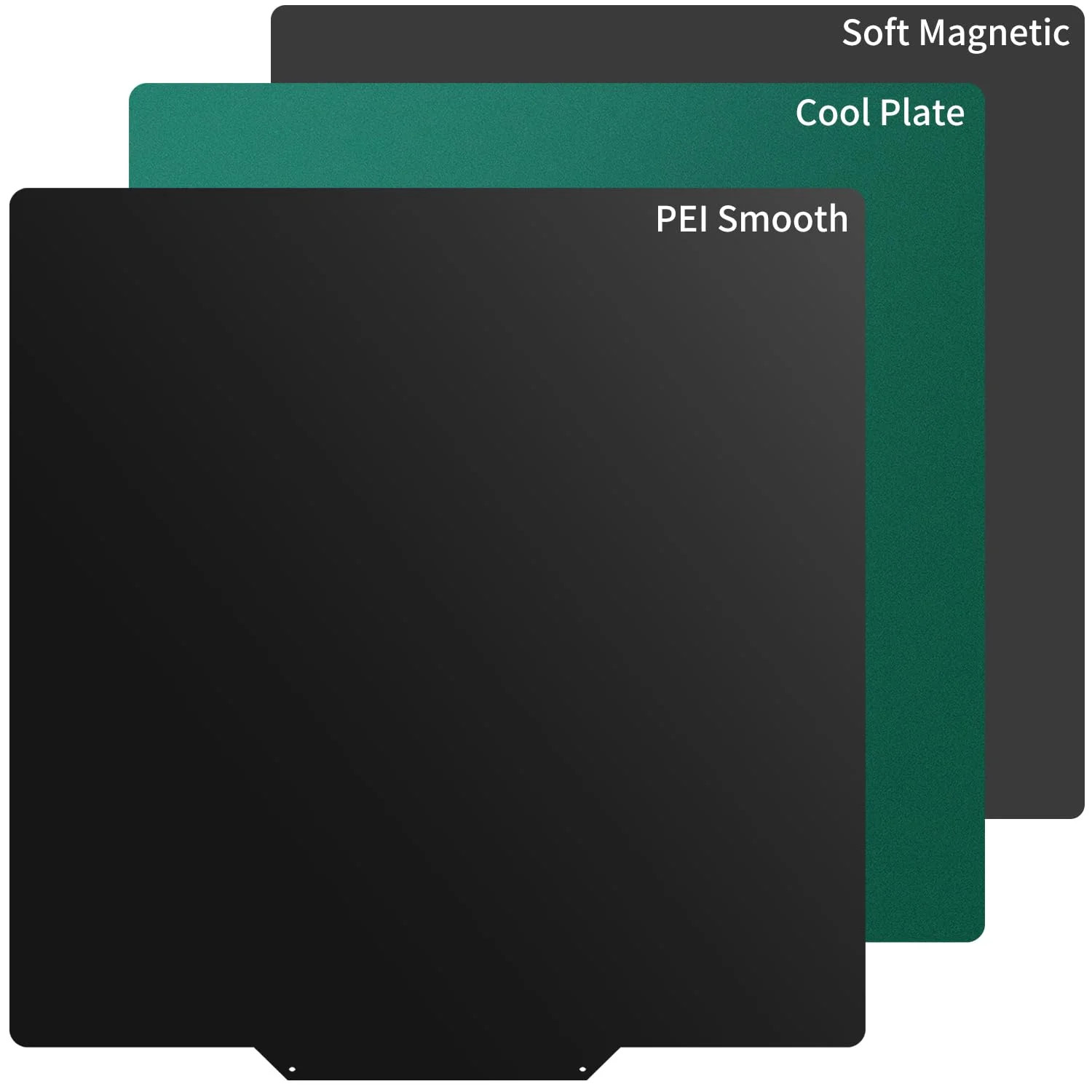 Upgraded Thicker Cool Plate & PEI Build Plate with Magnetic Sticker for Qidi Plu