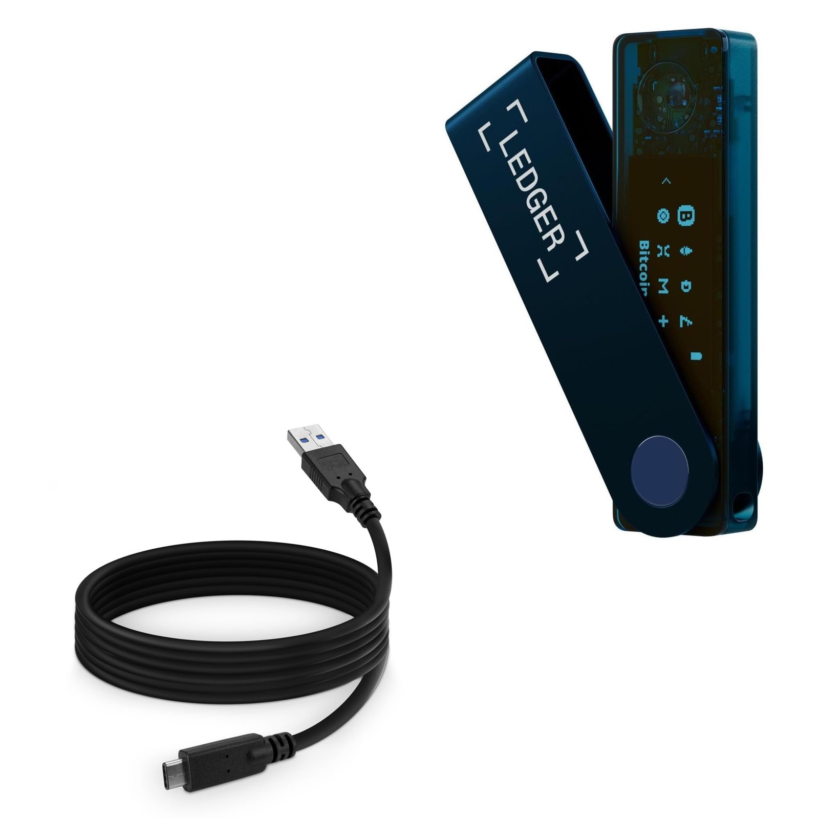 BoxWave Cable Compatible with Ledger Nano X - DirectSync - USB 3.0 A 6 Foot