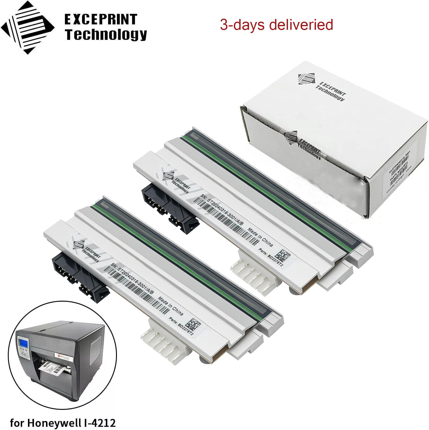 ✅ 2× 203dpi Printhead For Datamax I-4208 I-4212E I-ClassMark II PHD20-2278-01 ✅