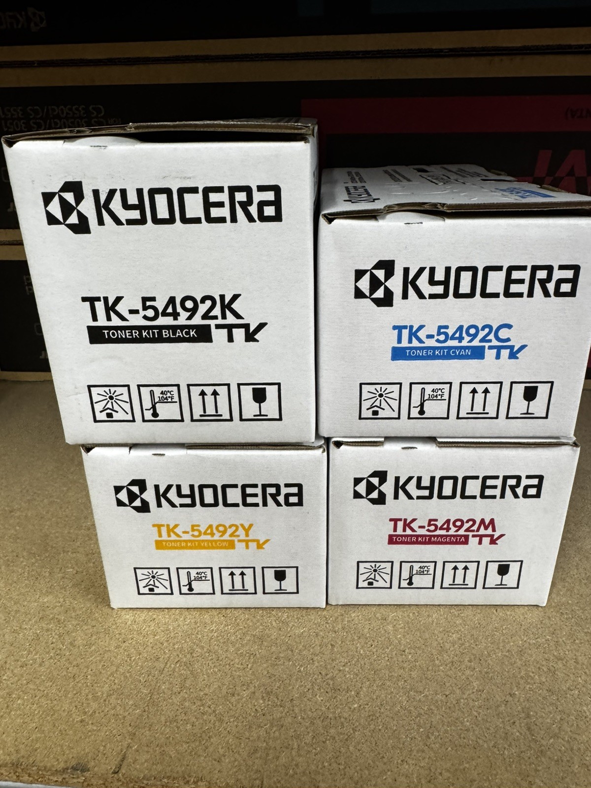 KYOCERA TK-5492M Color Set Toner Cartridge for MA2101cwfx Laser Printers LOT OF4