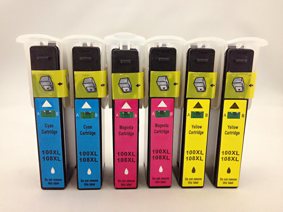Inkjet for Lexmark Pro905 Pro901 Pro805 Pro706 Pro705 702 Lip331 100XL C M Y 6PK