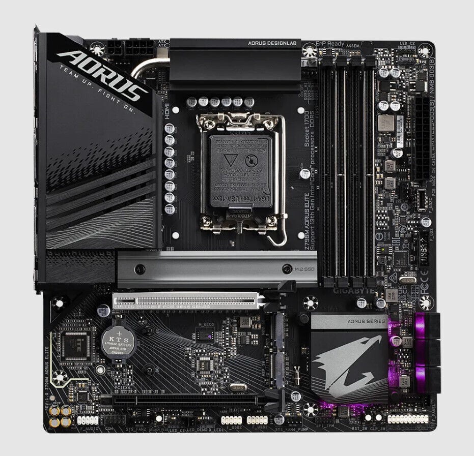 Gigabyte Z790M AORUS ELITE Motherboard CPU LGA1700 Intel DDR5 99% NEW