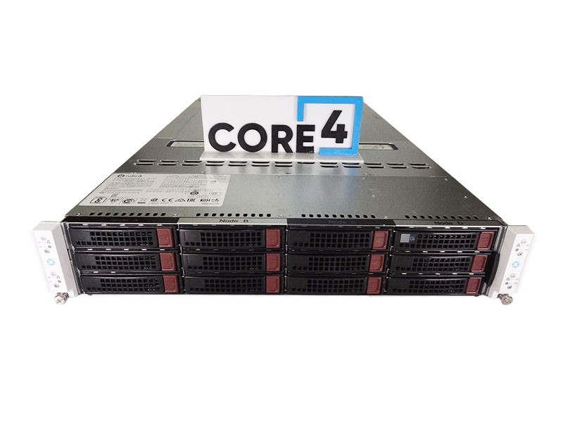 SUPERMICRO CSE-827B X10DRT-B+ RUBRIK 2U 4x X10DRT-B+ 4x S3008L-L8E 12x3.5" Syste