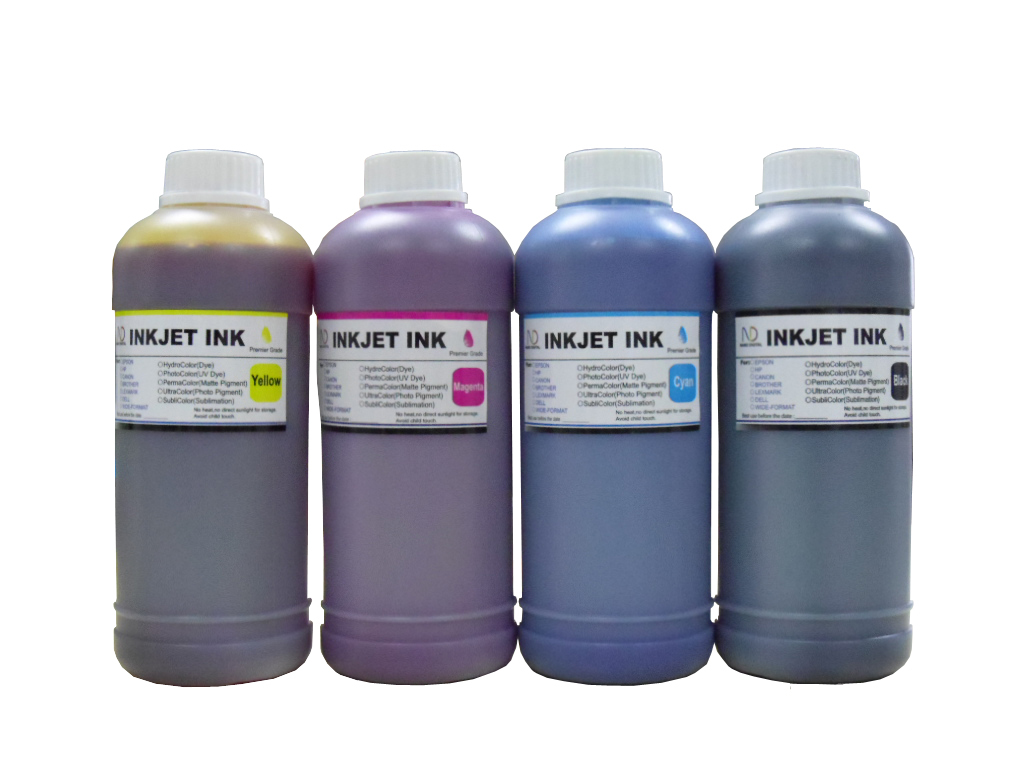 4x500ml ND® Direct dye inkjet ink for any textile fabric printing