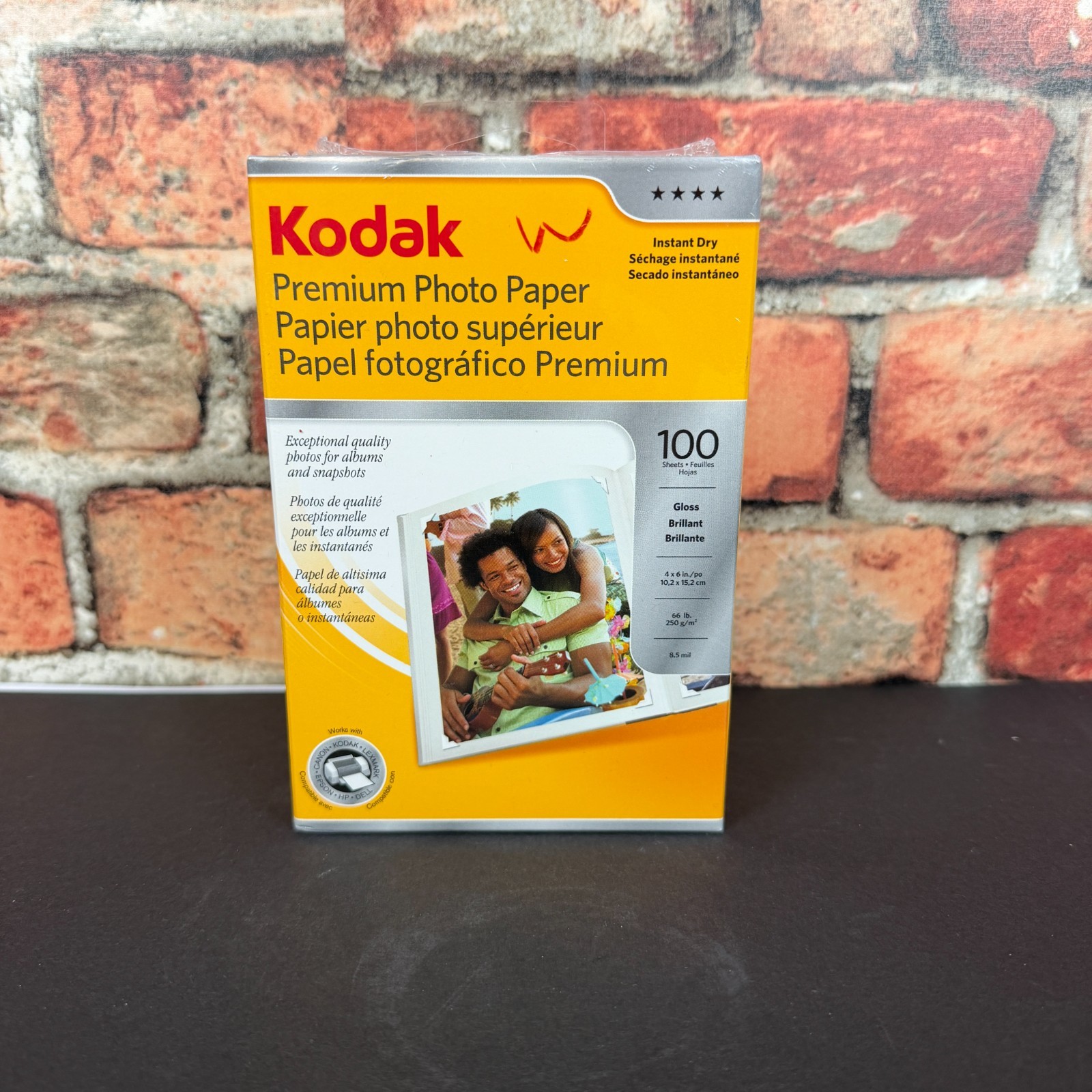 Kodak Premium Photo Paper Gloss 4"x6" Pack of 100 Count Instant Dry NEW IN BOX