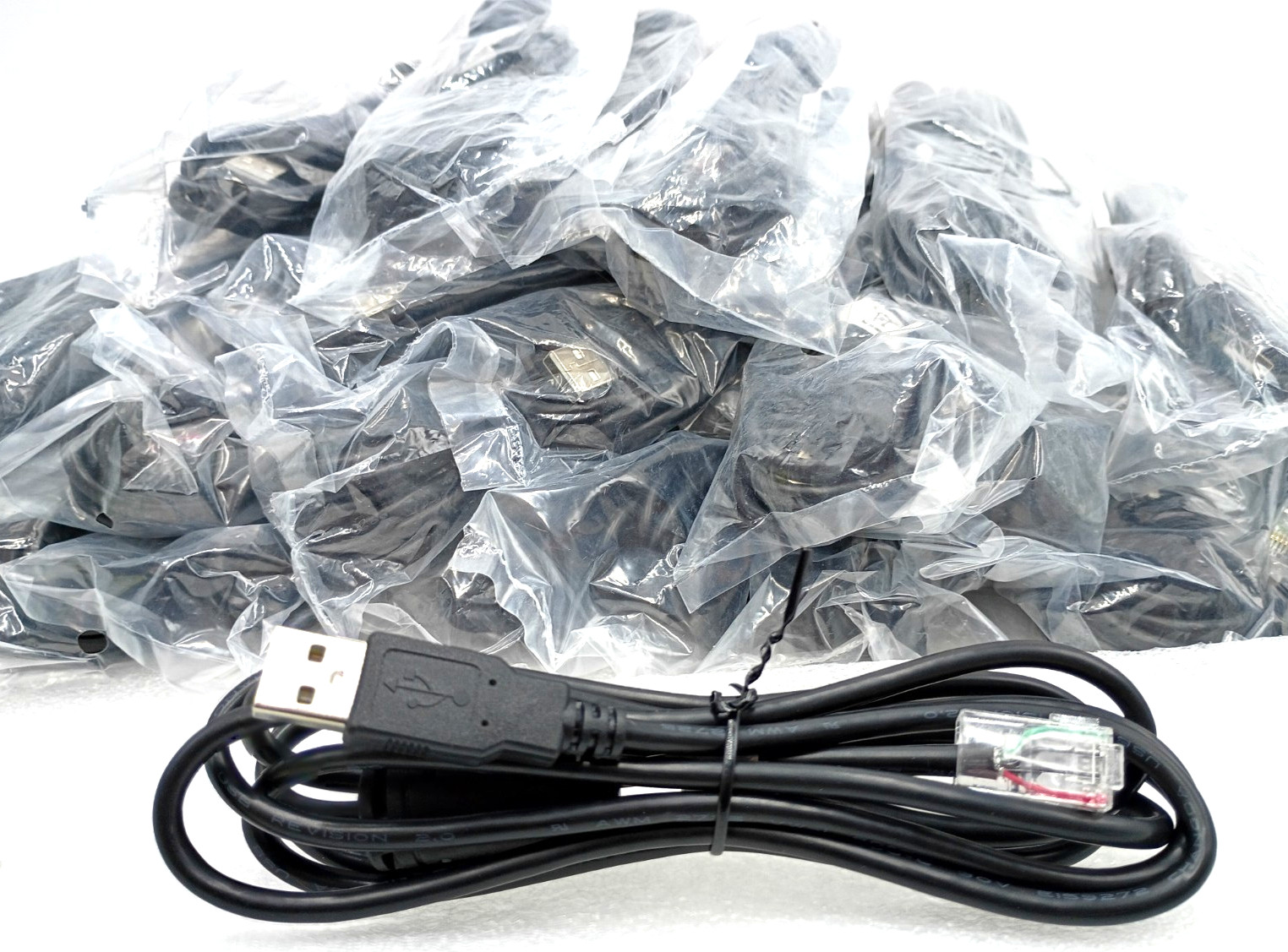 LOT OF (42) USB to RJ50 Control 6.6 FT 10P10C Cable for APC AM Data Scanner