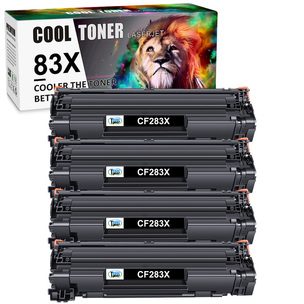 1-4 PACK For HP 83X CF283X Toner Cartridge LaserJet Pro MFP M225dw M202dw M202n
