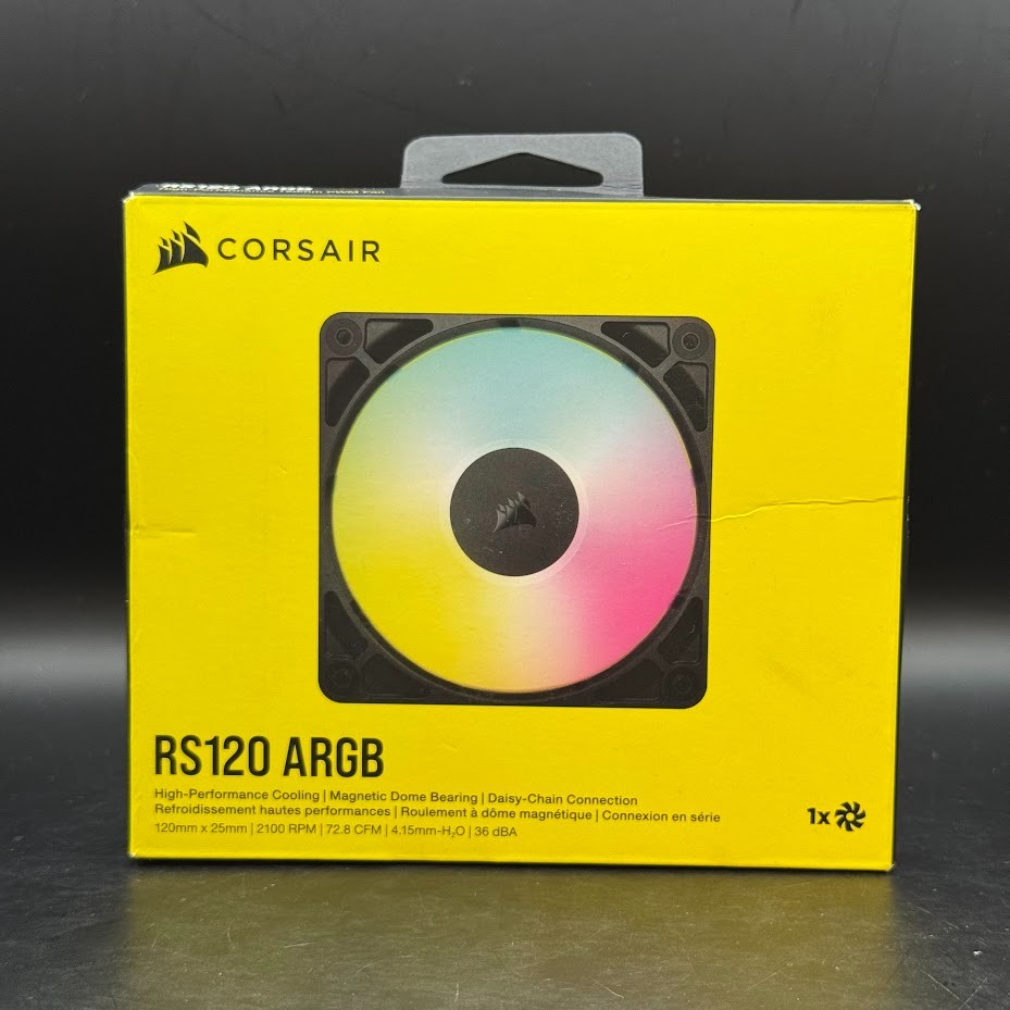 CORSAIR - RS120 ARGB 120mm PWM High Performance Fan NIB (New in Box)