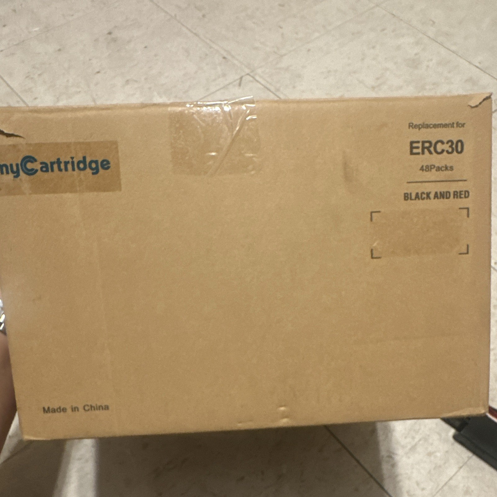 my cartridge replacement for ERC30 black and red 48 pack