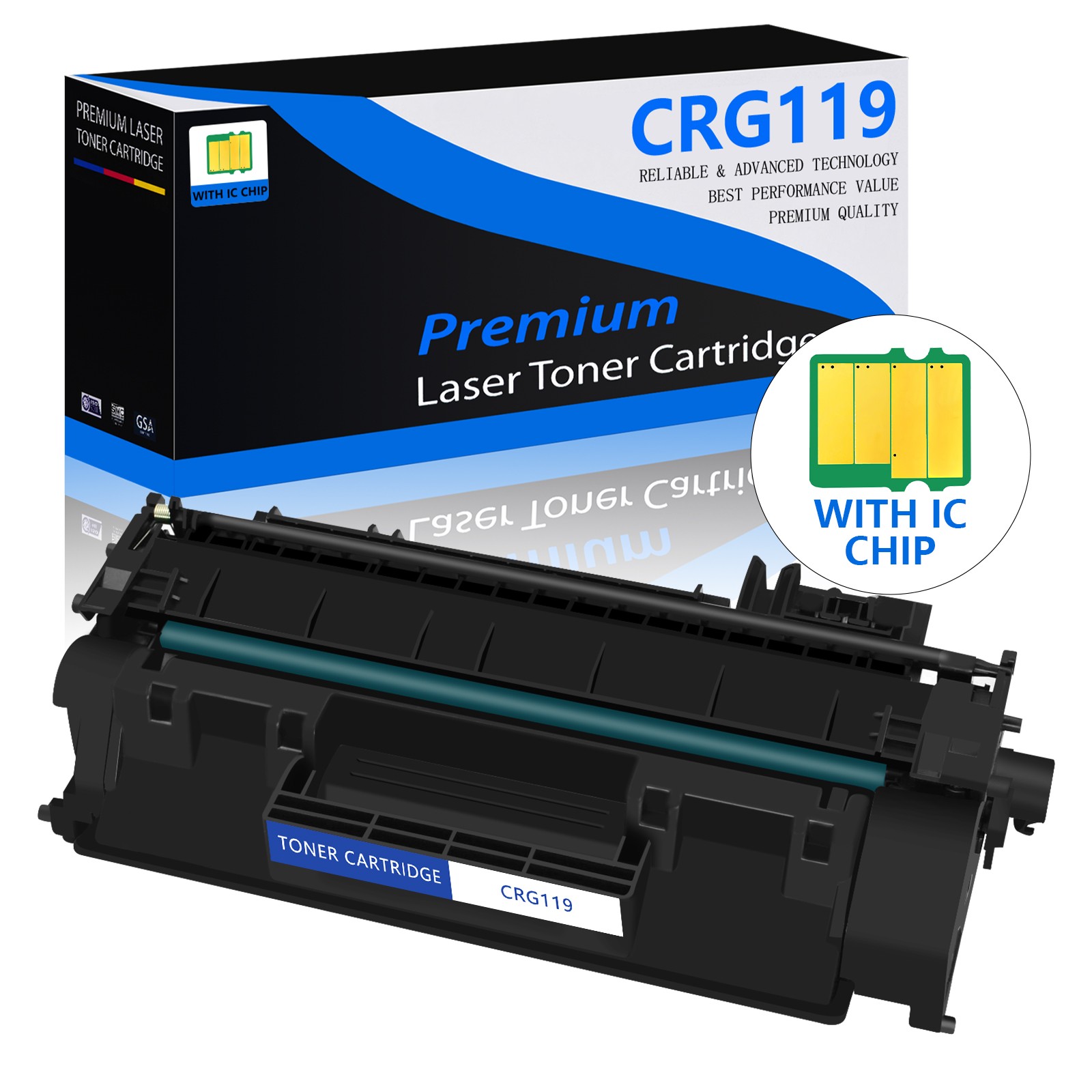1 Pack CRG119 Toner Cartridge Black For Canon 119 ImageClass LBP6670dn MF6160dw