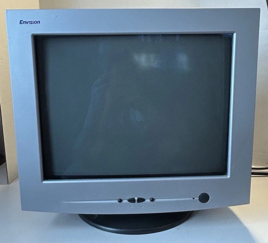 Envision EN-775e 17" Flat CRT Monitor, 1280x1024, Great for Retro Gaming TESTED