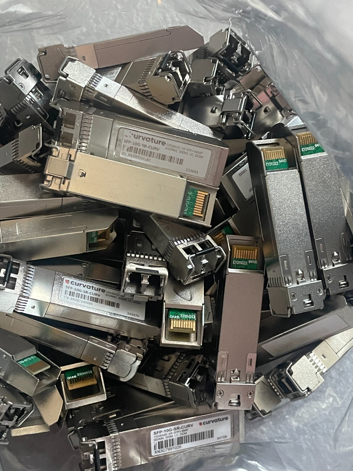 Lot of 40 Curvature SFP-10G-SR-CURV 10G Base-SR 850NM 300M Transceiver FOR CISCO