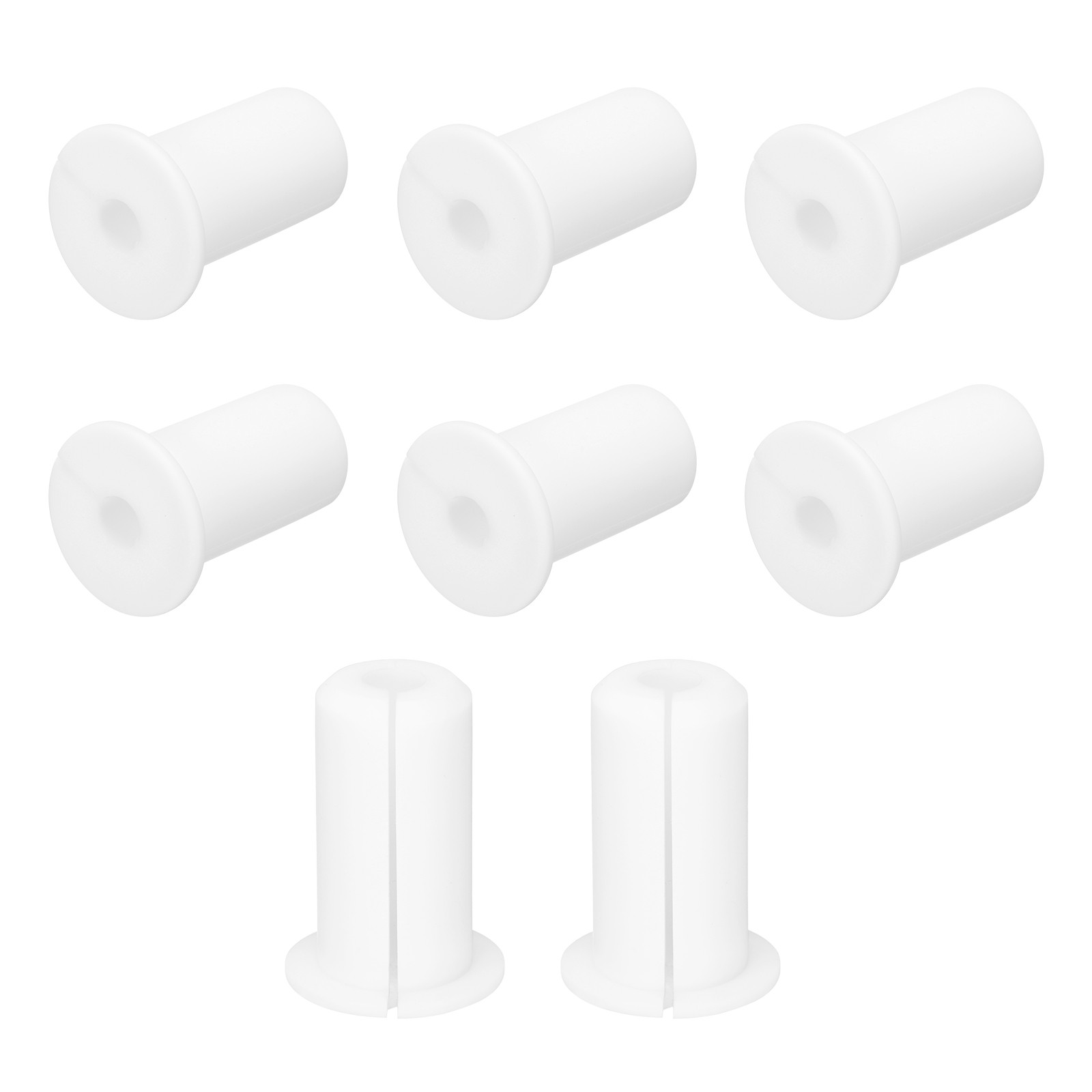 8Pcs Wall Grommets for Cables 3/4 Inch Cable with 7mm Hole Silicone White