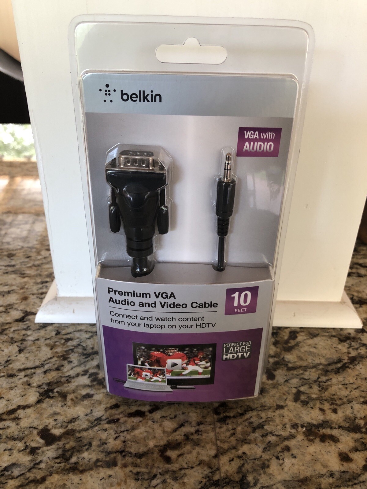Belkin Premium VGA Audio and Video Cable 10'  *New/Sealed*