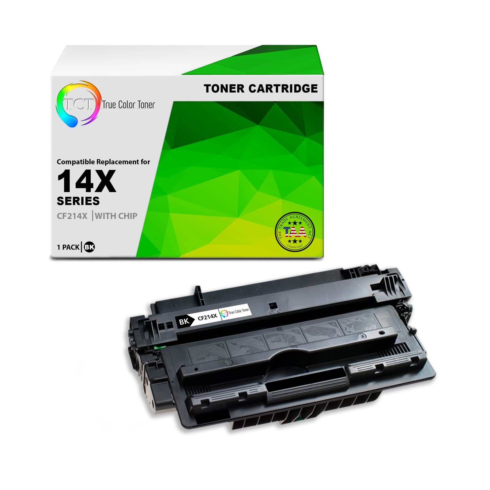 TCT CF214X TAA Compliant Toner Cartridge Replacement for HP CF214X - 14X