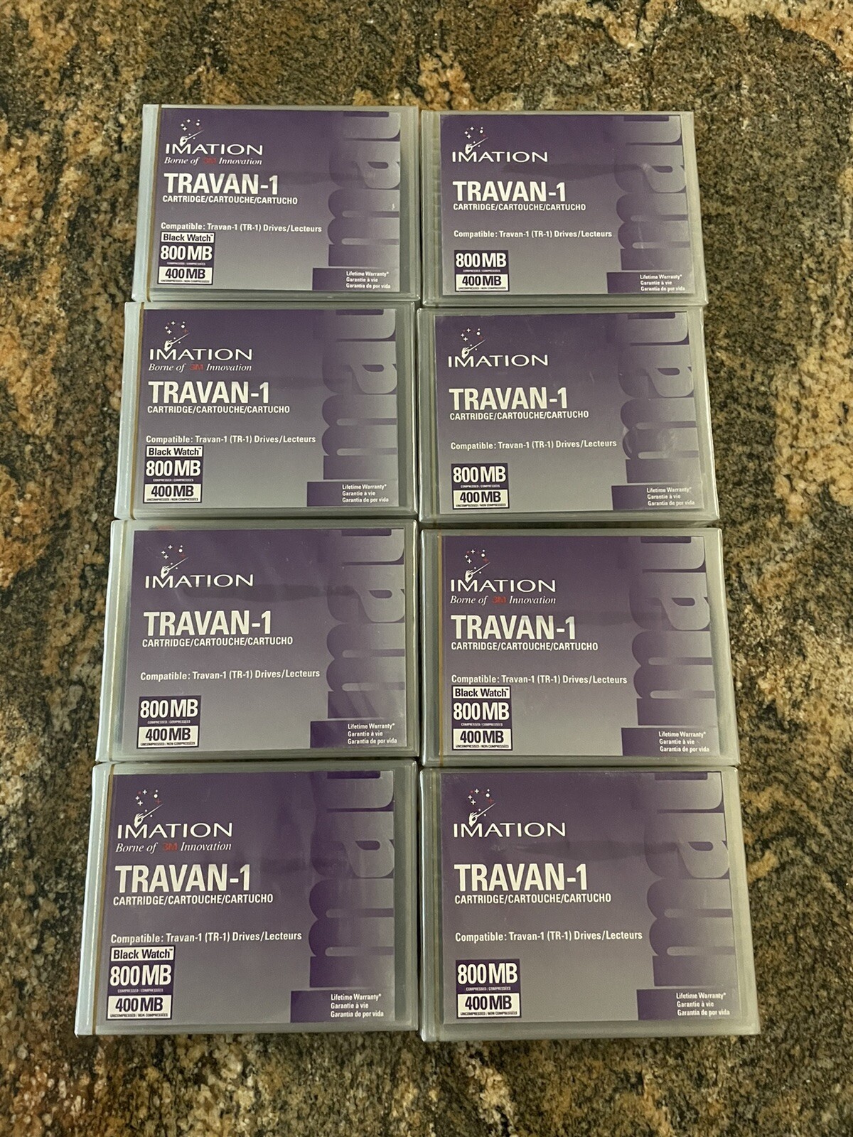 Lot Of 8 New Sealed Imation 3M TR-1 Mini Cartridge 400MB 800MB Travan Tapes