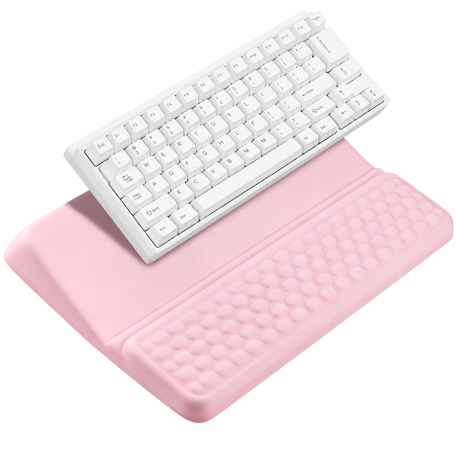Keyboard Stand with Wrist Rest，Ergonomic Keyboard Riser Holder Lifter Tray