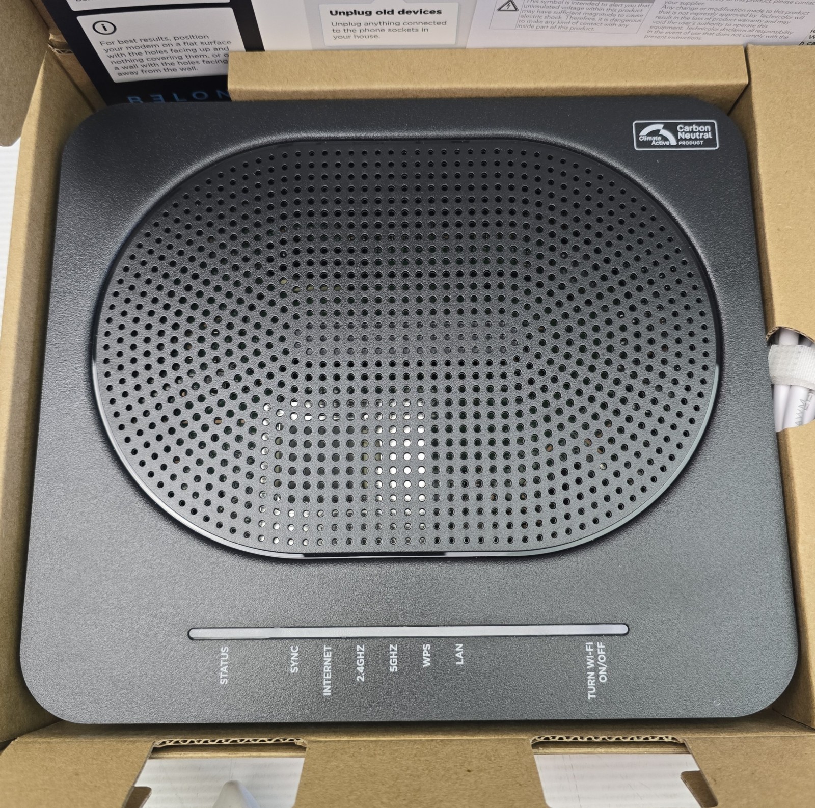 Technicolor DWA0122BLN NBN Broadband Modem Router Wireless Belong (NEW In Box)